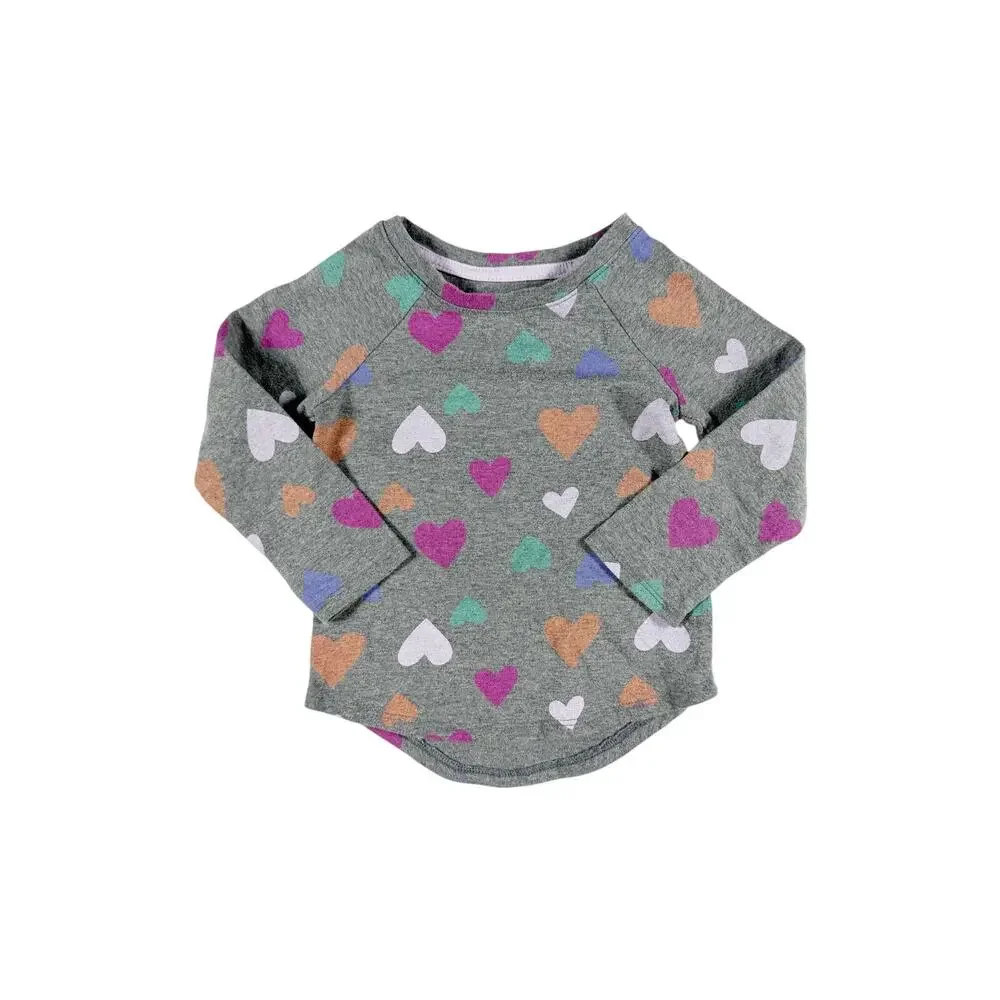 Gap & Cat & Jack Heart Print Peplum Tops Bundle Size 2
